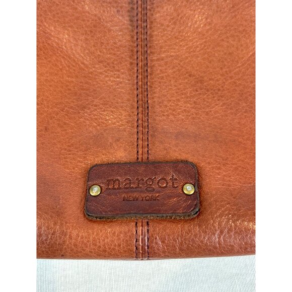 Margot New York Leather Crossbody Bag Brown Adjustable Strap READ - Picture 6 of 12